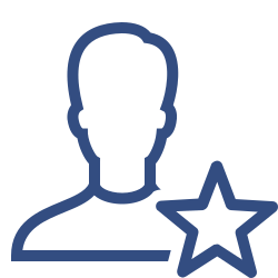 Cartoon person and star