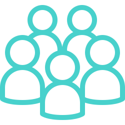 Cartoon group of people